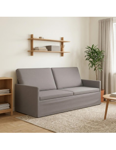 Divano a 3 posti Tortora 190 x 81 x 82 cm Tessuto