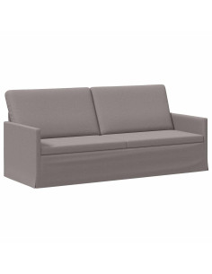 Divano a 3 posti Tortora 190 x 81 x 82 cm Tessuto 2