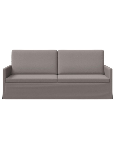 Divano a 3 posti Tortora 190 x 81 x 82 cm Tessuto