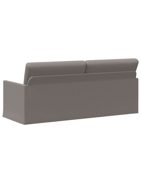 Divano a 3 posti Tortora 190 x 81 x 82 cm Tessuto