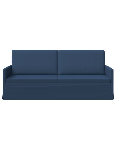 Divano a 3 posti Blu 190 x 81 x 82 cm Tessuto