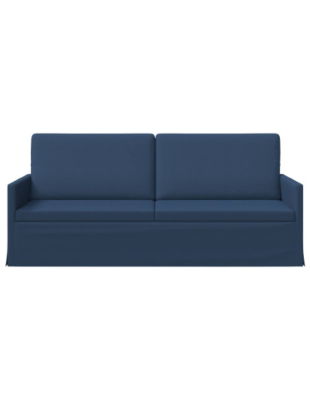 Divano a 3 posti Blu 190 x 81 x 82 cm Tessuto