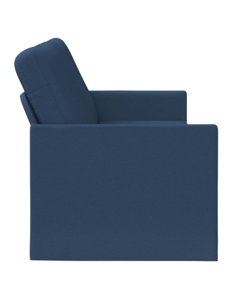Divano a 3 posti Blu 190 x 81 x 82 cm Tessuto