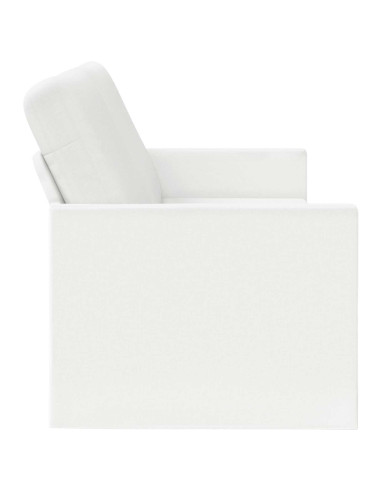 Divano a 3 posti Bianco 190 x 81 x 82 cm Tessuto