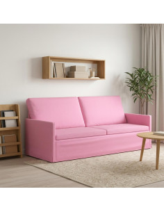 Divano a 3 posti Rosa 190 x 81 x 82 cm Tessuto