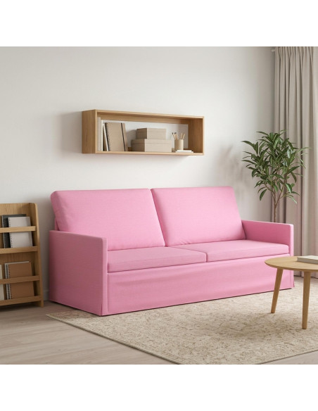 Divano a 3 posti Rosa 190 x 81 x 82 cm Tessuto