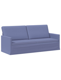 Divano a 3 posti Blu jeans 190 x 81 x 82 cm Tessuto 2