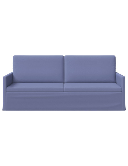 Divano a 3 posti Blu jeans 190 x 81 x 82 cm Tessuto