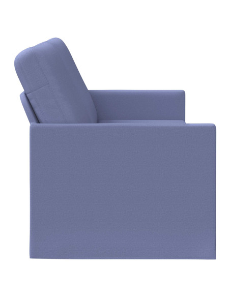 Divano a 3 posti Blu jeans 190 x 81 x 82 cm Tessuto