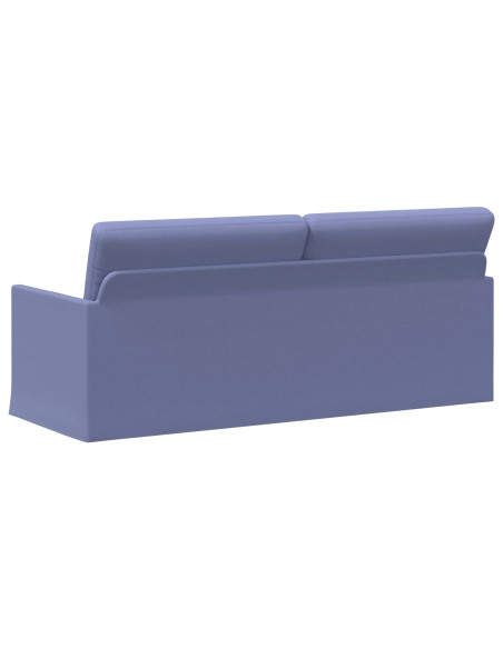 Divano a 3 posti Blu jeans 190 x 81 x 82 cm Tessuto