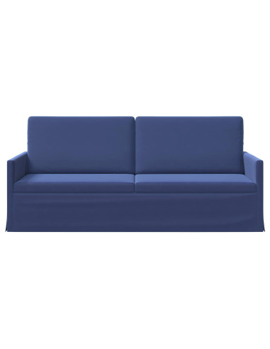 Divano a 3 posti Blu Polizia 190 x 81 x 82 cm Velluto (V)