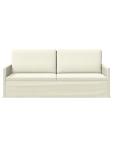 Divano a 3 posti Crema 190 x 81 x 82 cm Tessuto in Cords