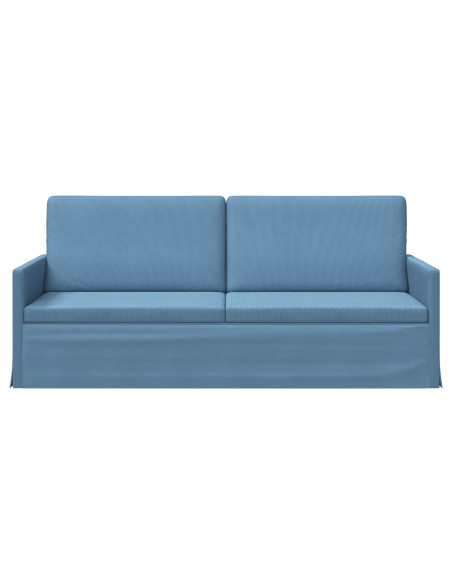 Divano a 3 posti Blu 190 x 81 x 82 cm Tessuto in Cords