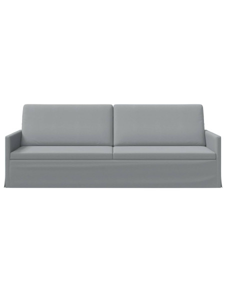Divano a 3 posti Grigio Chiaro 220 x 81 x 82 cm Tessuto