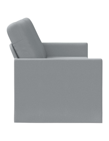 Divano a 3 posti Grigio Chiaro 220 x 81 x 82 cm Tessuto