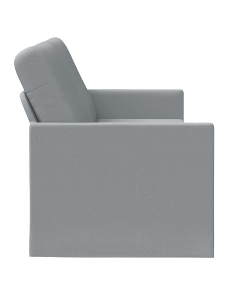 Divano a 3 posti Grigio Chiaro 220 x 81 x 82 cm Tessuto