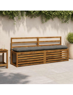 Cuscino per panchina VIANEN 100% Poliestere Grigio