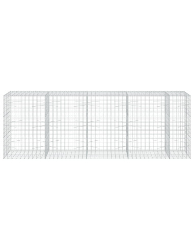 Gabione con Filo da 3,5 mm e Rete da 10x10 cm 450x100x150 cm