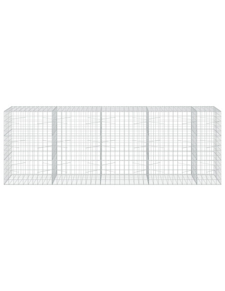 Gabione con Filo da 3,5 mm e Rete da 10x10 cm 450x100x150 cm