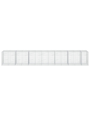 Gabione con Filo da 3,5 mm e Rete da 10x10 cm 650x100x100 cm