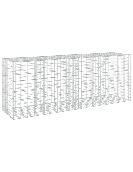 Gabione con Filo da 3,5 mm e Rete da 10x10 cm 400x100x150 cm