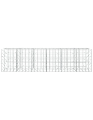 Gabione con Filo da 3,5 mm e Rete da 10x10 cm 600x50x150 cm