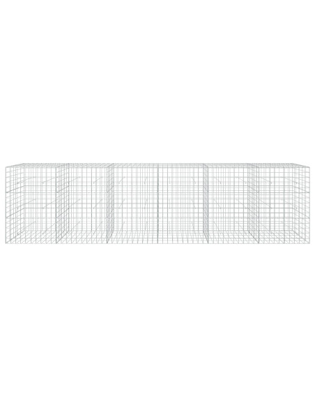 Gabione con Filo da 3,5 mm e Rete da 10x10 cm 600x50x150 cm
