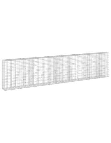Gabione con Filo da 3,5 mm e Rete da 5x10 cm 450x30x100 cm