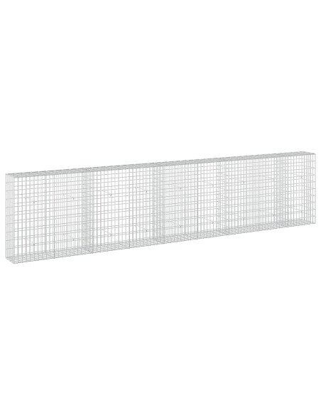 Gabione con Filo da 3,5 mm e Rete da 5x10 cm 450x30x100 cm