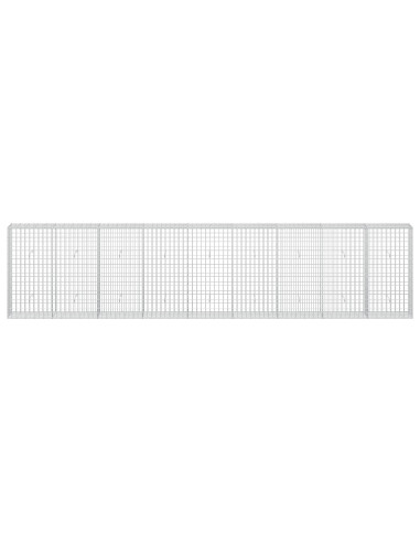 Gabione con Filo da 3,5 mm e Rete da 5x10 cm 450x30x100 cm