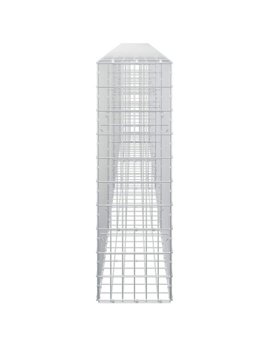 Gabione con Filo da 3,5 mm e Rete da 5x10 cm 450x30x100 cm