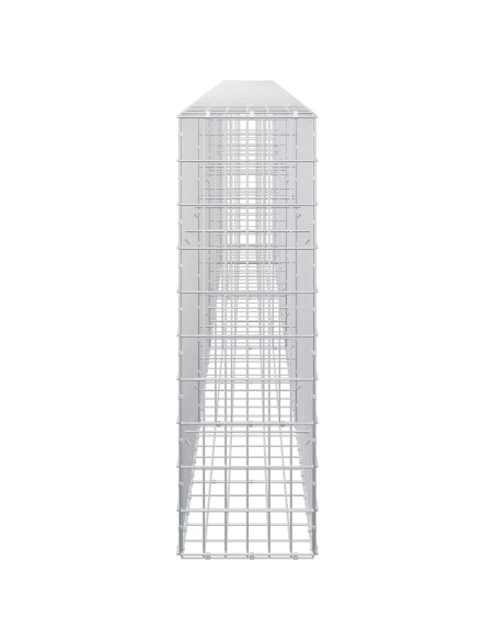 Gabione con Filo da 3,5 mm e Rete da 5x10 cm 450x30x100 cm