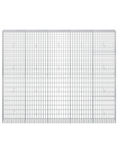 Gabione con Filo da 3,5 mm e Rete da 5x10 cm 250x30x200 cm