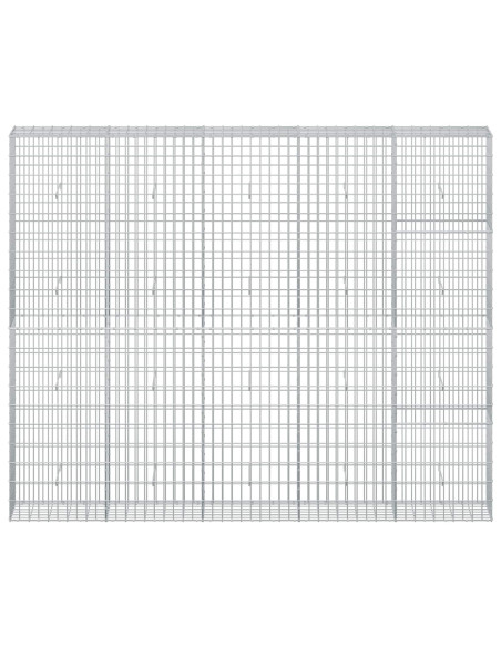 Gabione con Filo da 3,5 mm e Rete da 5x10 cm 250x30x200 cm