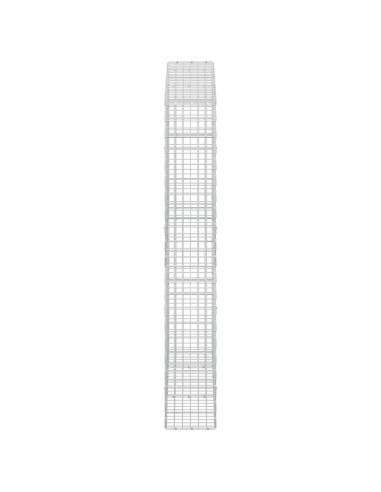 Gabione con Filo da 3,5 mm e Rete da 5x10 cm 250x30x200 cm