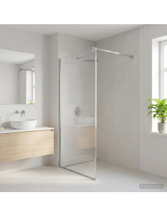 Barra stabilizzatrice doccia 70-120 cm per vetro 6/8 mm Cromato