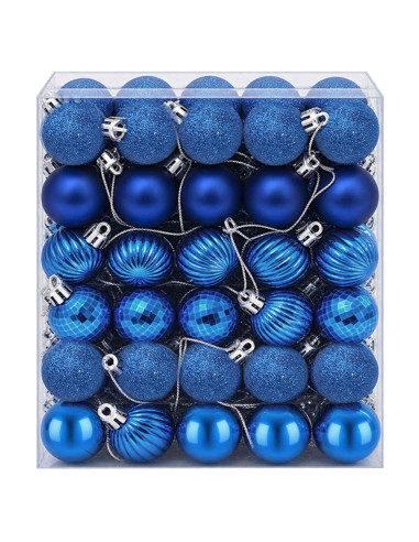 Set di Palline di Natale 150 pz Blu 3 cm Polistirolo