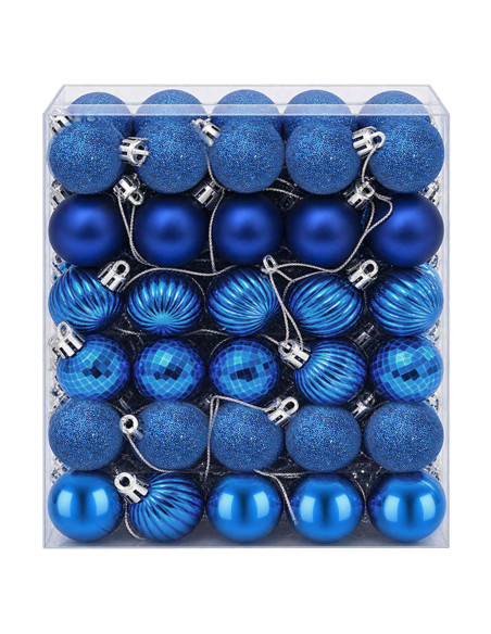 Set di Palline di Natale 150 pz Blu 3 cm Polistirolo