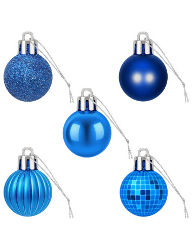 Set di Palline di Natale 150 pz Blu 3 cm Polistirolo