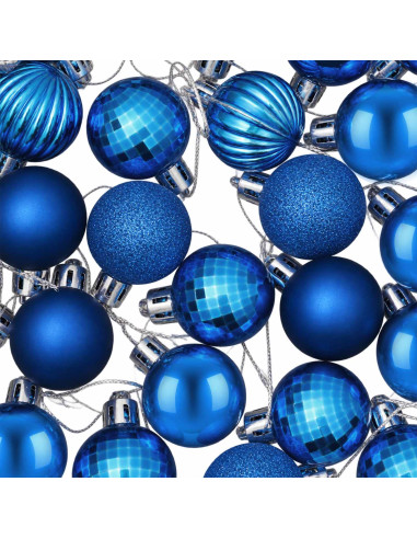 Set di Palline di Natale 150 pz Blu 3 cm Polistirolo