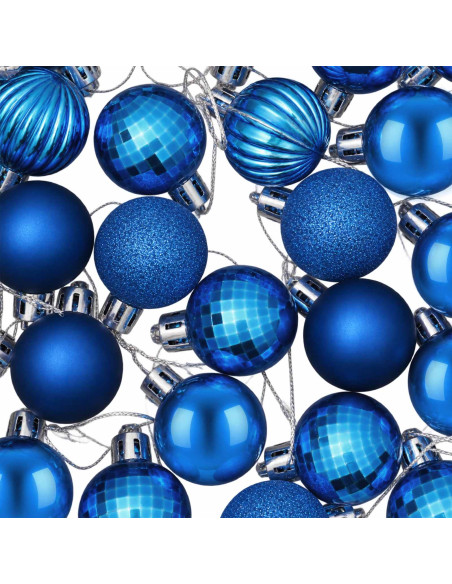 Set di Palline di Natale 150 pz Blu 3 cm Polistirolo