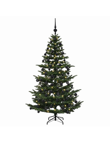 Albero di Natale artificiale con palline 240 cm 300 LED