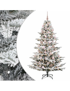 Albero di Natale artificiale con palline 240 cm 300 LED 2