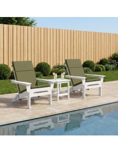 Cuscino per sedia a schienale alto GEMERT 2 pz 100% Poliestere