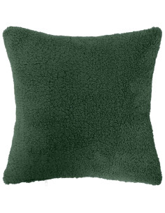 Federa 2 pcs HEERLEN Verde Scuro 40 x 40 cm Bouclé 2