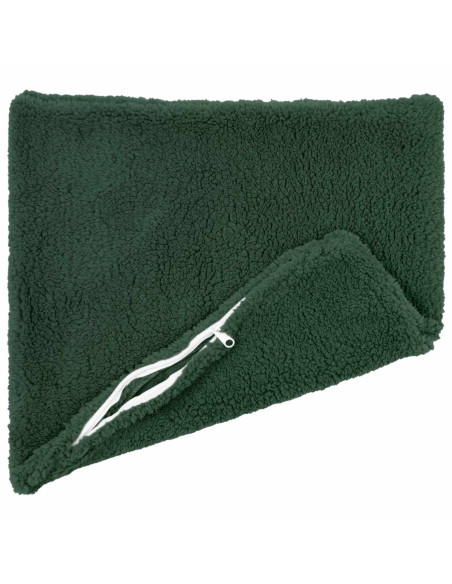 Federa 2 pcs HEERLEN Verde Scuro 40 x 40 cm Bouclé