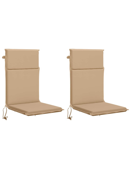 Cuscino per sedia a schienale alto GEMERT 2 pz 100% Poliestere