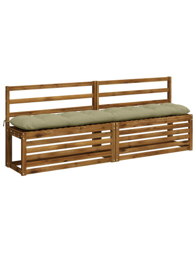 Cuscini per Panchina VIANEN 2 pz 100% Poliestere Verde chiaro