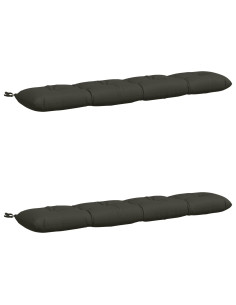 Cuscini per Panchina VIANEN 2 pz 100% Poliestere Antracite 2