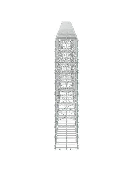 Gabione con filo da 5 mm e rete 10x10 cm 900x20x100 cm
